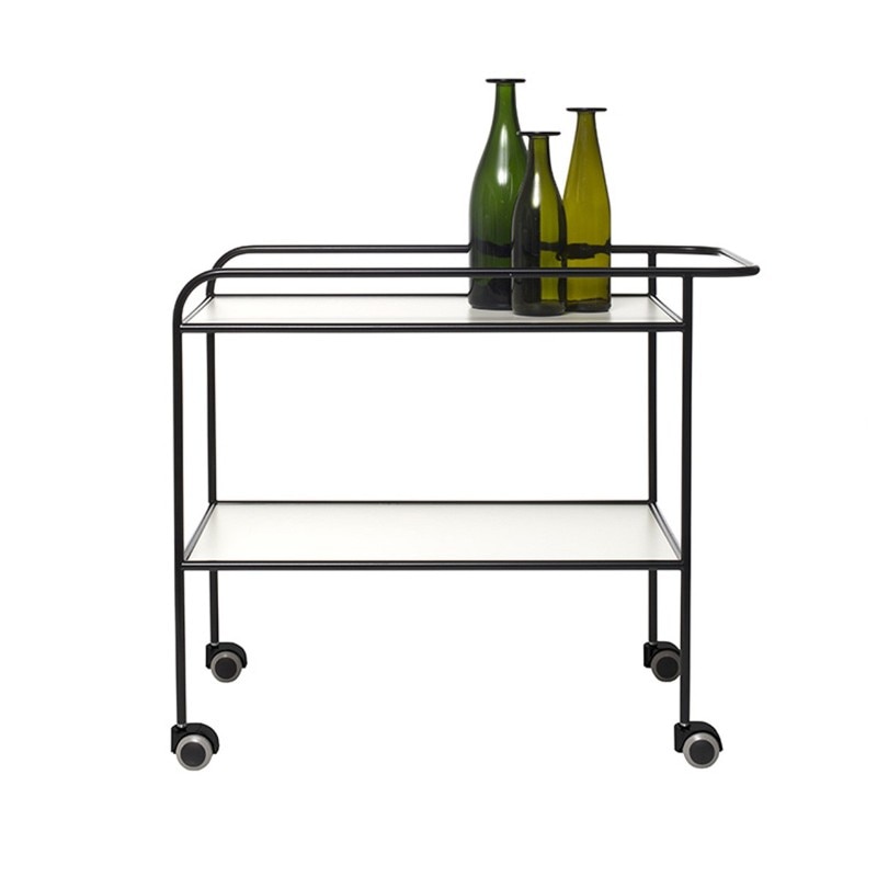 CARRELLO BAR METALLO con ruote